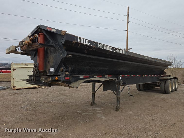 1997 Circle R 34HSD side dump trailer - EB1384
