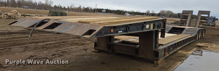 2000 Entyre HFR50TD4-T1 lowboy equipment trailer - ES2855