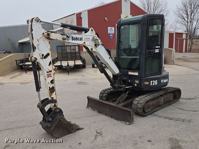 2015 Bobcat E26 mini excavator - EV5581