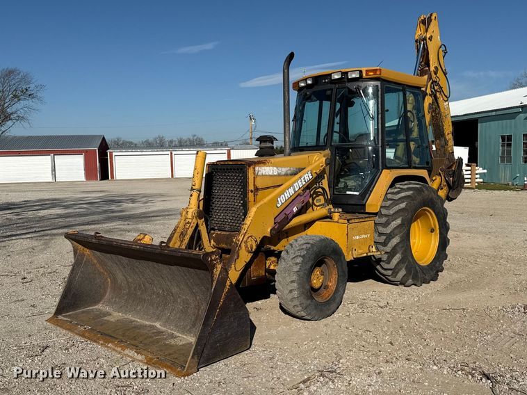 1996 John Deere 410D backhoe - EV7694