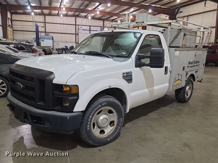 2008 Ford    F350 Super Duty utility bed pickup truck - FI0987