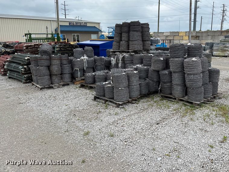 Approximately (270) rolls of barbed wire - EO4188
