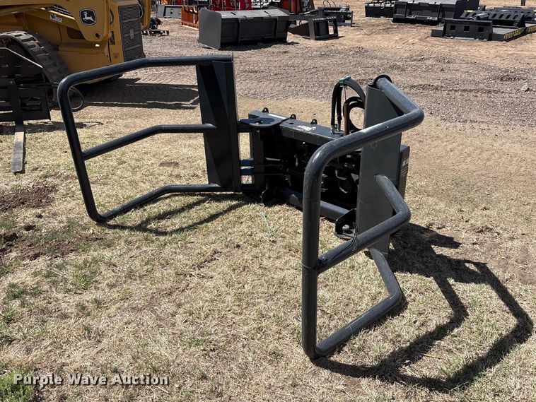 2025 Wolverine BSH-12-75D skid steer bale grabber - FC2185