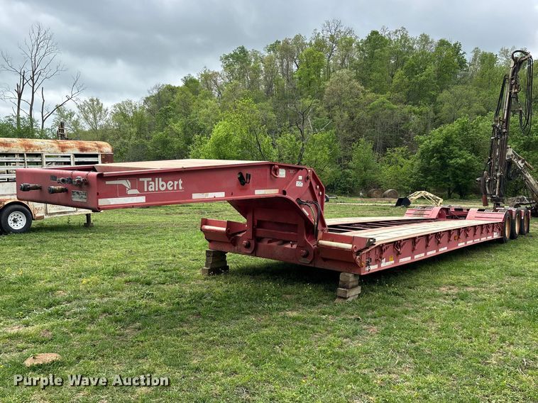 2001 Talbert lowboy equipment trailer - EO4184