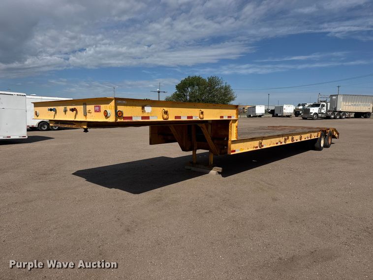 2002 Neville Built drop deck equipment trailer - ET1970