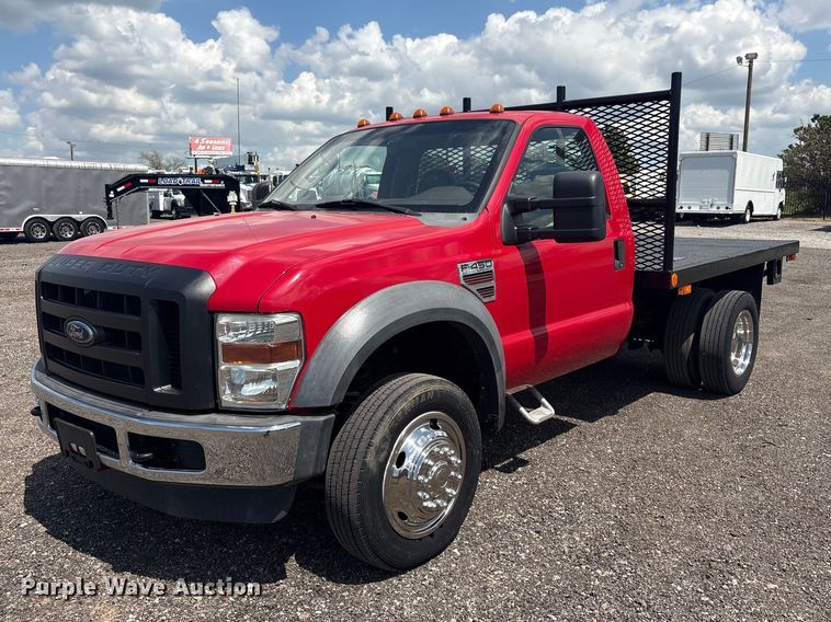 2008 Ford F450 Super Duty flatbed truck - EG8959