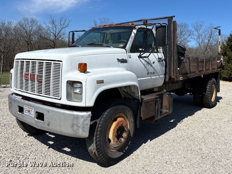 1993 GMC C6 dump flatbed truck - FC4542