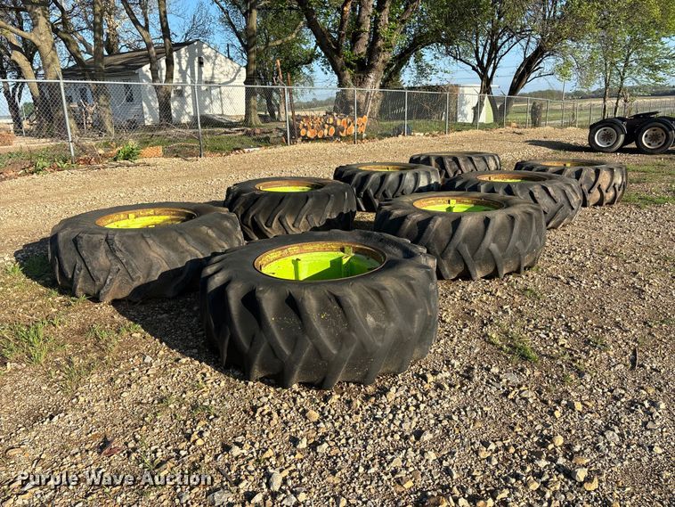 (8) 23.1-34 tires and wheels - EA4795
