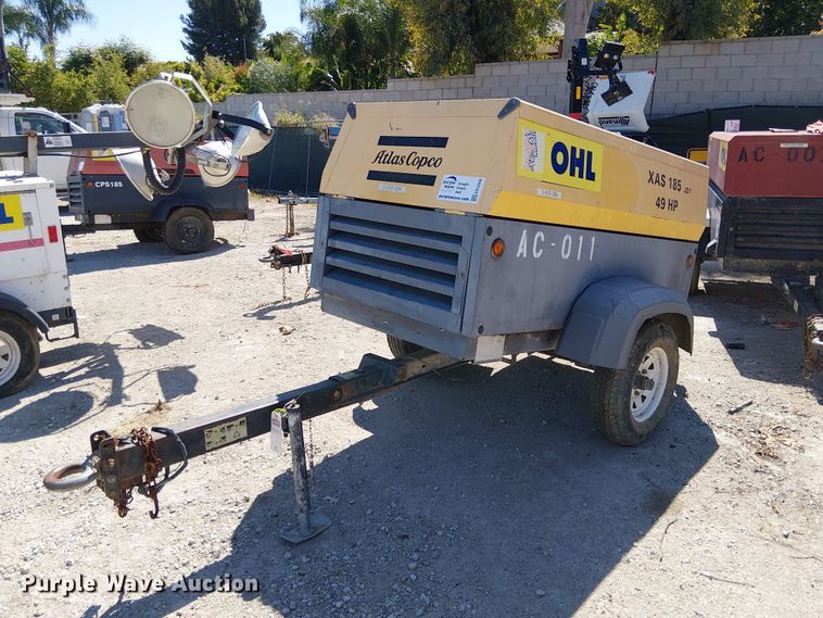 2013 Atlas Copco XAS 185 JDT TBV air compressor - EE5308