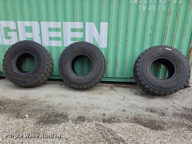 (3) BKT Earthmax SR30 Tires - EV2093