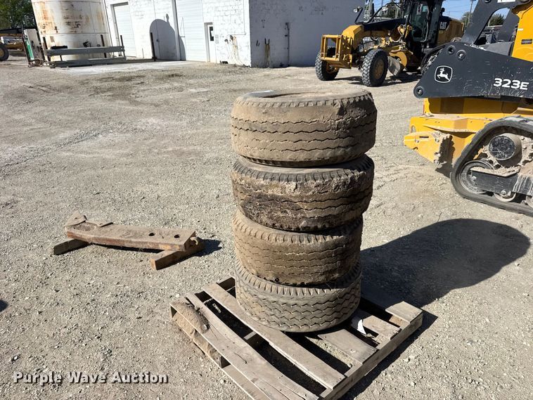 (4) 12-16.5 tires and wheels - FB7221