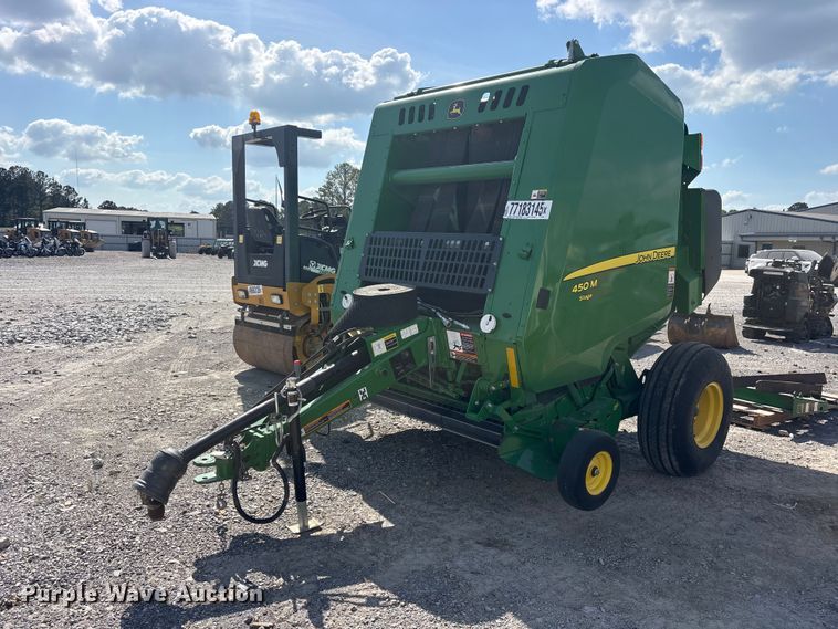 2023 John Deere 450M round baler - YA3316