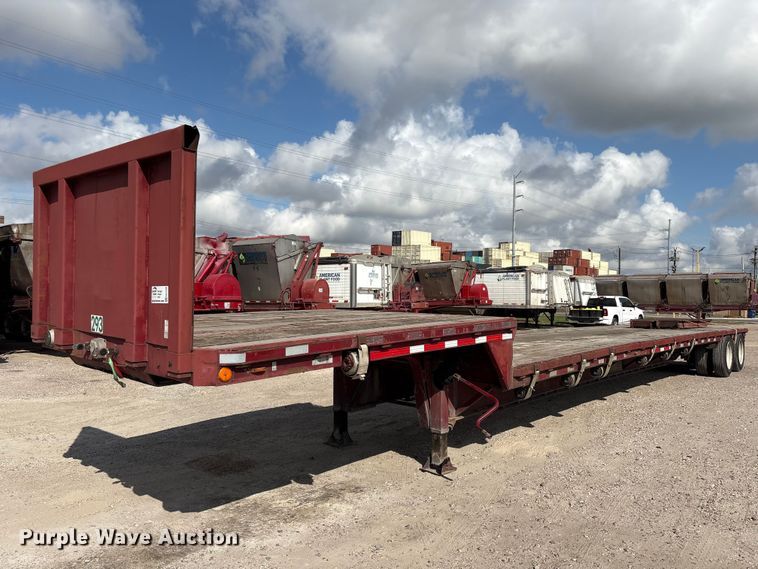 1987 Aztec drop deck equipment trailer - EA7258