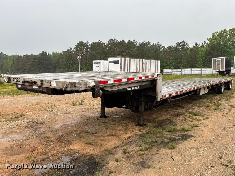 2019 Trail King TK80ACS-34 drop deck equipment trailer - EM0100
