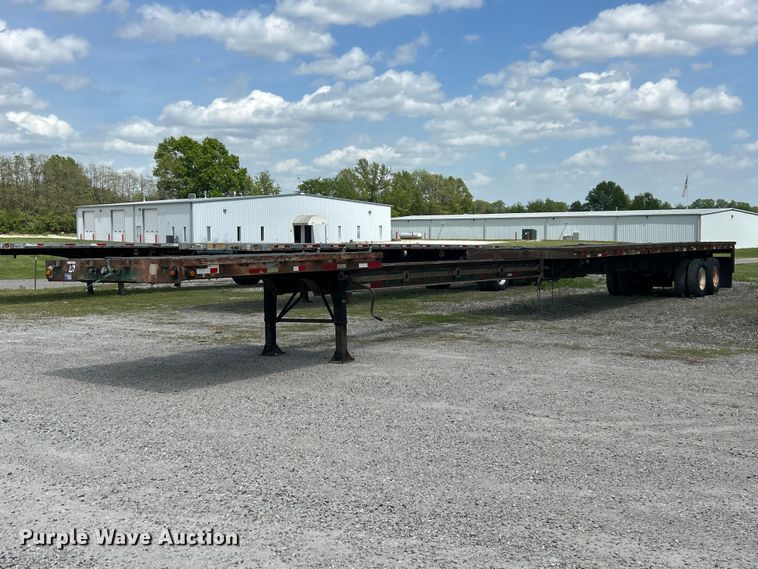1988 Fontaine TP-3-4868SL extendable flatbed trailer - FC2533