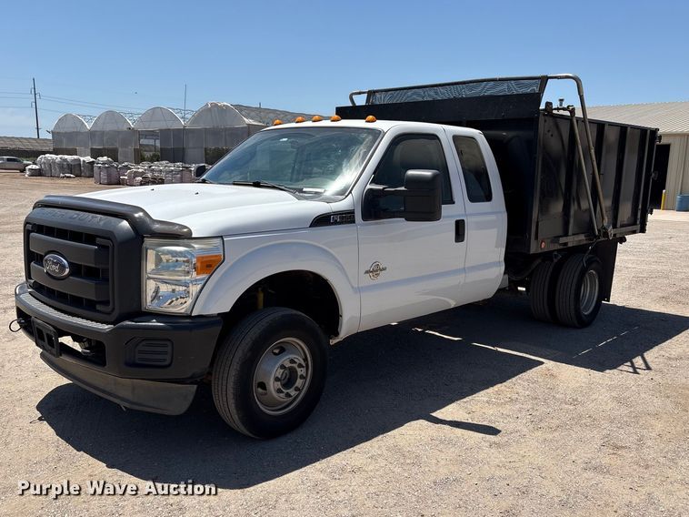2012 Ford F350 Super Duty Ext. Cab dump bed pickup truck - EW0058