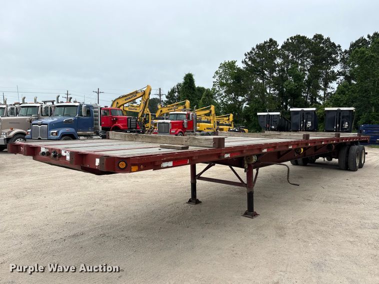 2001 Stoughton HPLW-48T-S flatbed trailer - EA7285