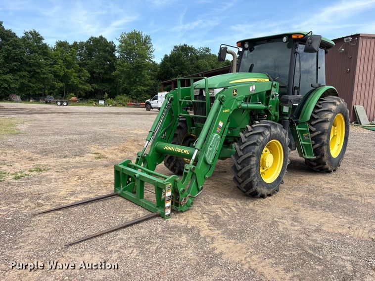 2014 John Deere 6115D MFWD tractor - ET2093