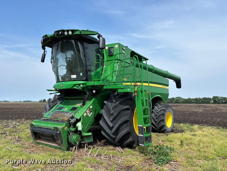 2022 John Deere S770S STS RWA combine - YA3498