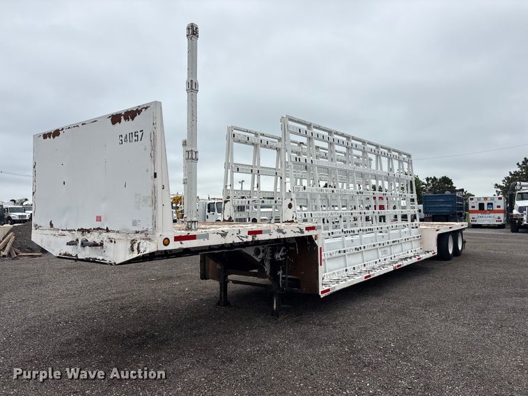2006 Unruh Fab Inc. 40-OPEN double drop deck glass trailer - EG9004
