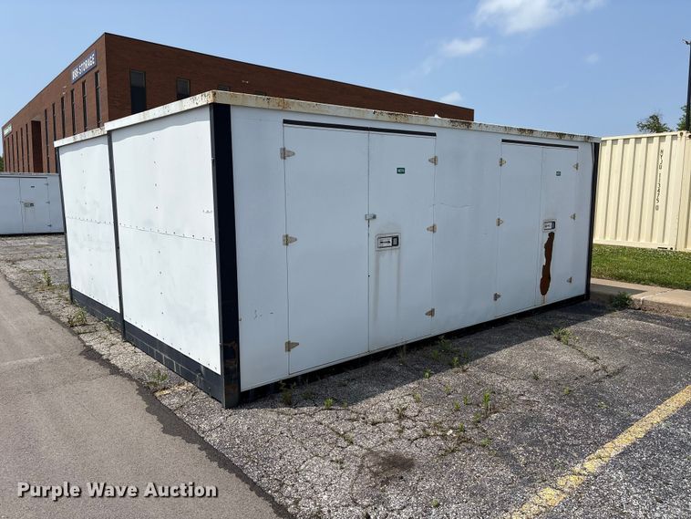 (2) double storage containers - EW0045