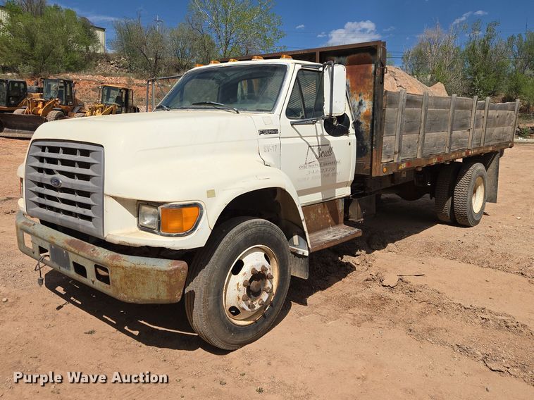 1998 Ford F800 dump flatbed truck - EB1459