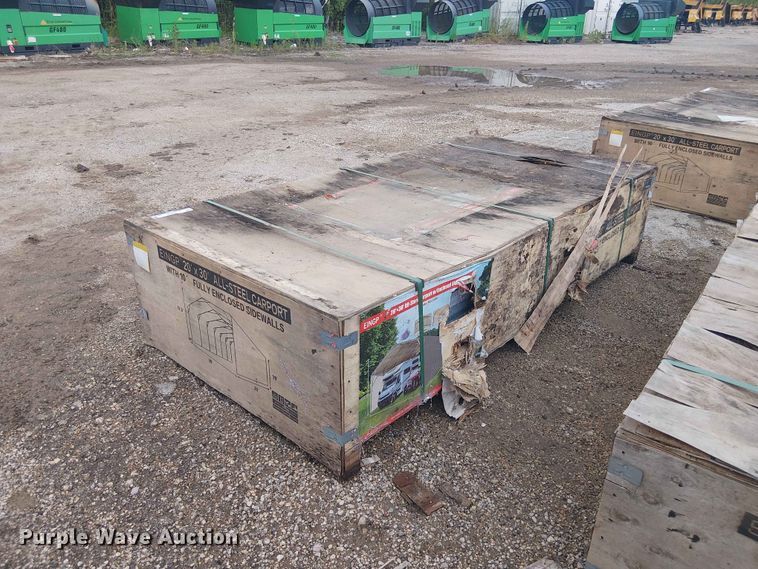 2024 Valley Pioneer MSC2030F steel carport - EH4137