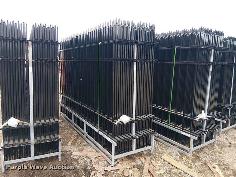 (22) 10' Wrought Iron Site Fence - EH4155