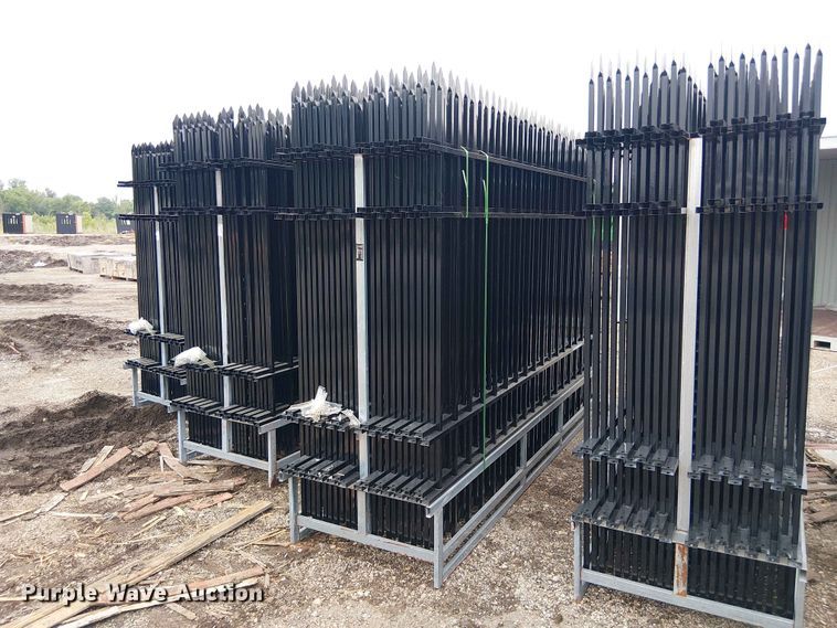 (22) 10' Wrought Iron Site Fence - EH4156