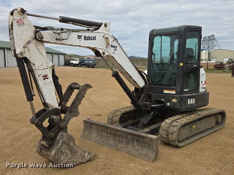 2013 Bobcat E45 mini excavator - ER1527