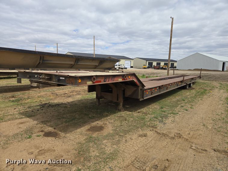 1999 Wallace drop deck equipment trailer - ER1530