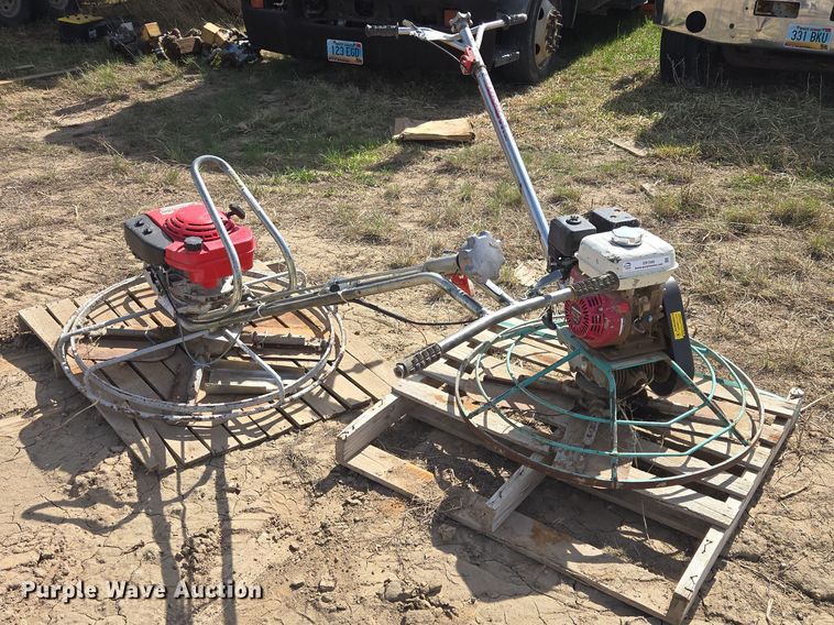 (2) power trowels - ER1566