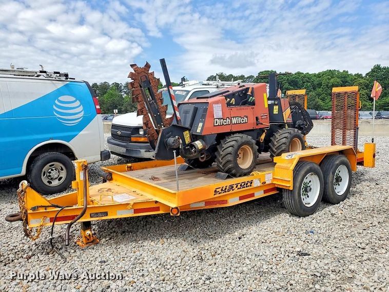 2020 Lucon 5T142BW-HDP equipment trailer with 2016 Ditch Witch 410SX trencher - YA3098