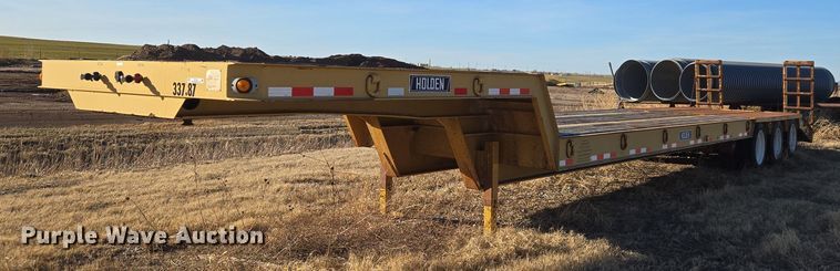 2013 Holden HLB50 drop deck equipment trailer - ET1257
