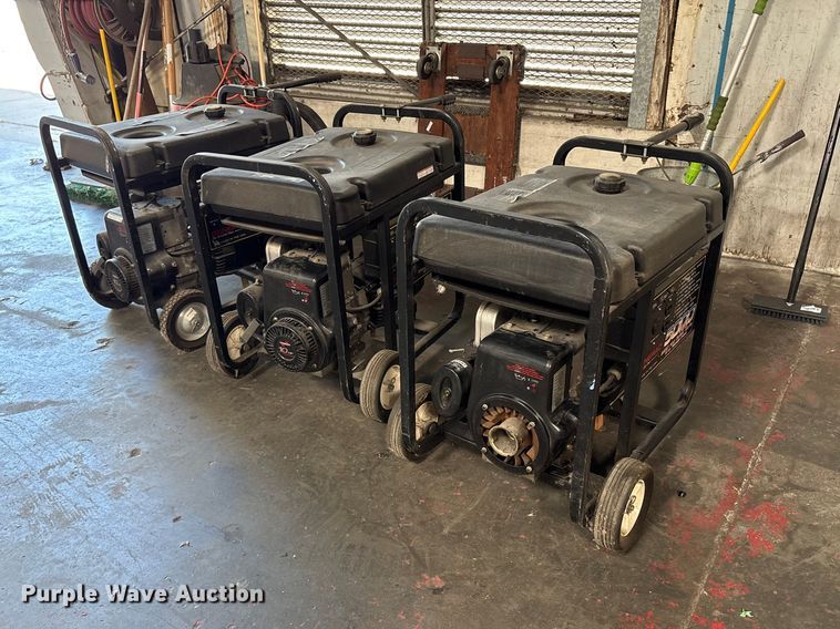 (3) Generac 01140-0 generators - EU8687