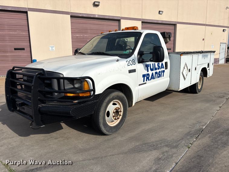 1999 Ford F350 Super Duty utility bed pickup truck - EV2994