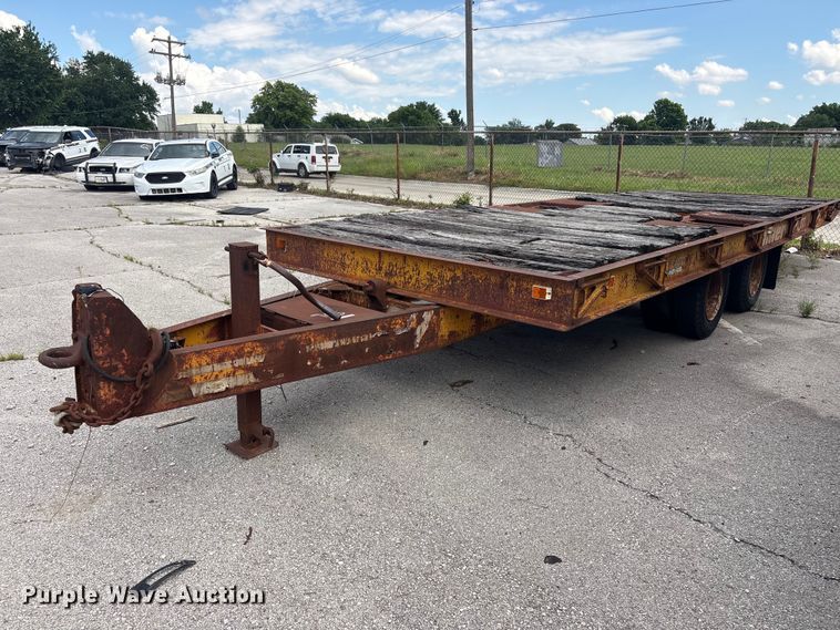 1979 Miller 0T635 tilt deck equipment trailer - FB8763
