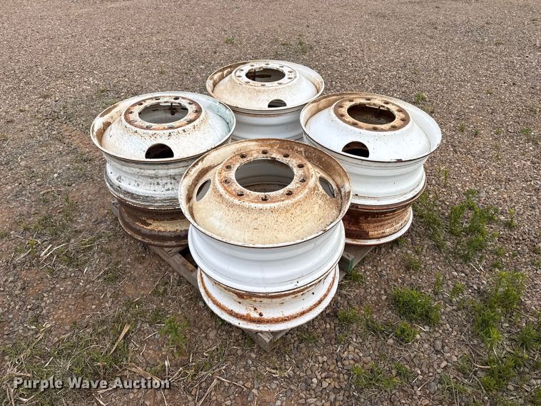 (8) 24.5 steel wheels - FB6482