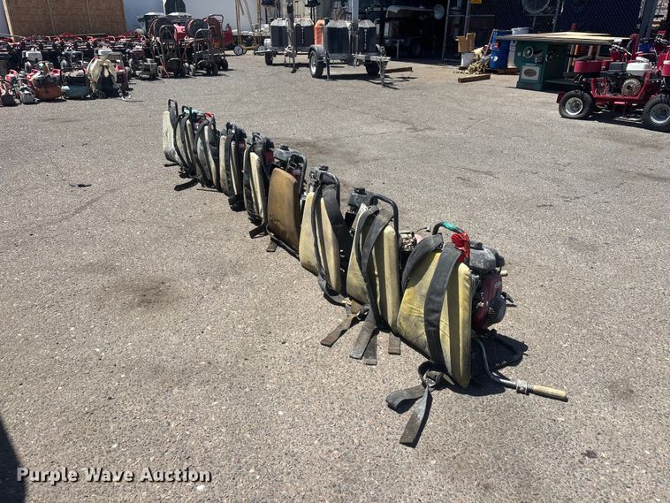 (9) Oztec BP-50A back pack concrete vibrators  - ER7613