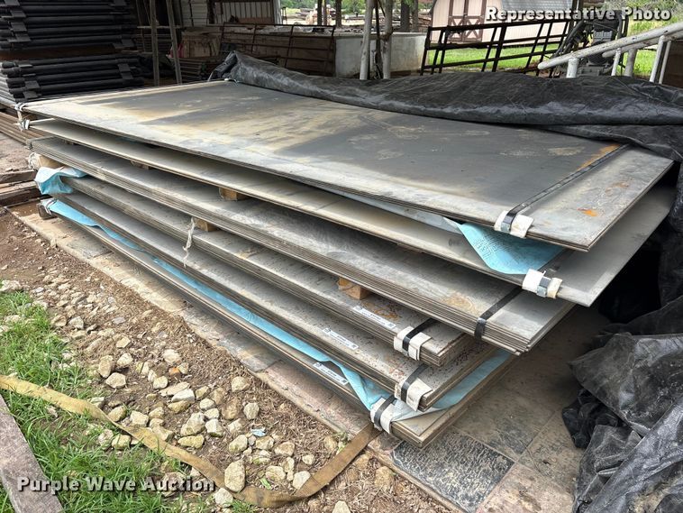 (10) sheets .25" 5' x 10' smooth plate - ET2162