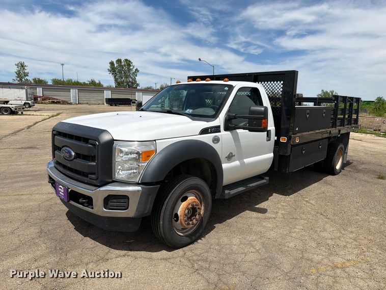 2015 Ford F450 Super Duty flatbed truck - EX4494