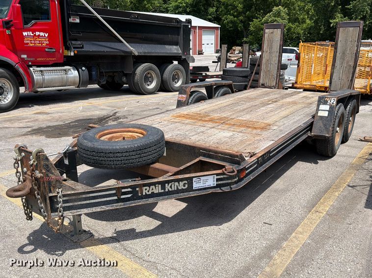 1989 Trail King TK1U-1600 equipment trailer - DQ7805