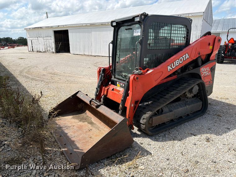 2019 Kubota SVL 75-2 tracked skid steer loader - DQ7837