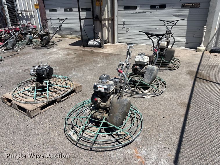 (4) power trowels - ER7633