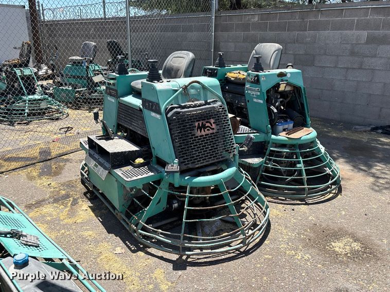 (2) Muliquip power trowels - ER7634
