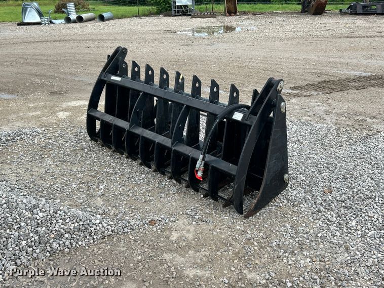 Titan 84RAKEV2 skid steer grapple bucket - FC2706