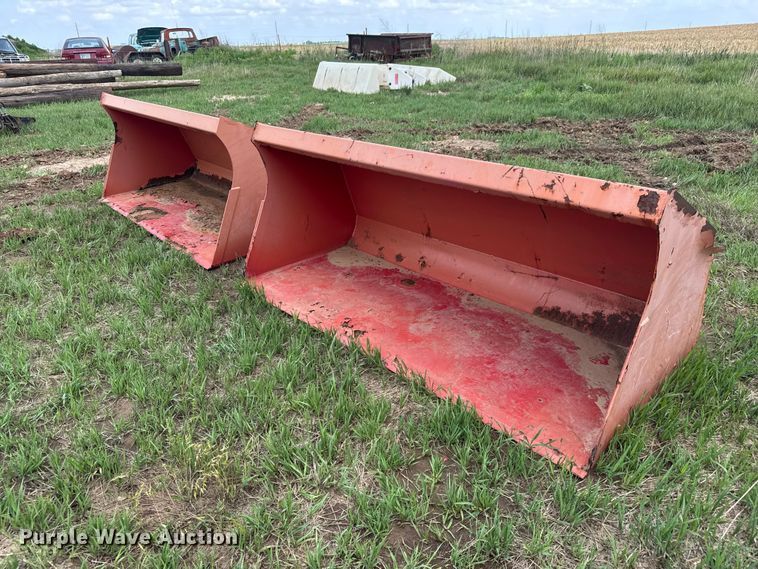 (2) 73" W wheel loader buckets - NA9414