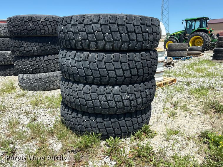 (4) 14.00R24 Michelin X Snowplus tires - EI5869