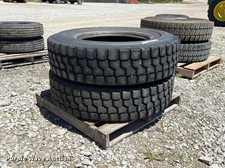 (2) BF Goodrich Cross Control 11R22.5D tires - EI5876