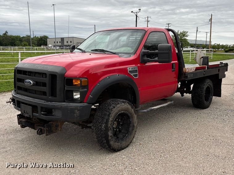 2008 Ford F250 Super Duty bale bed pickup truck - FG0457